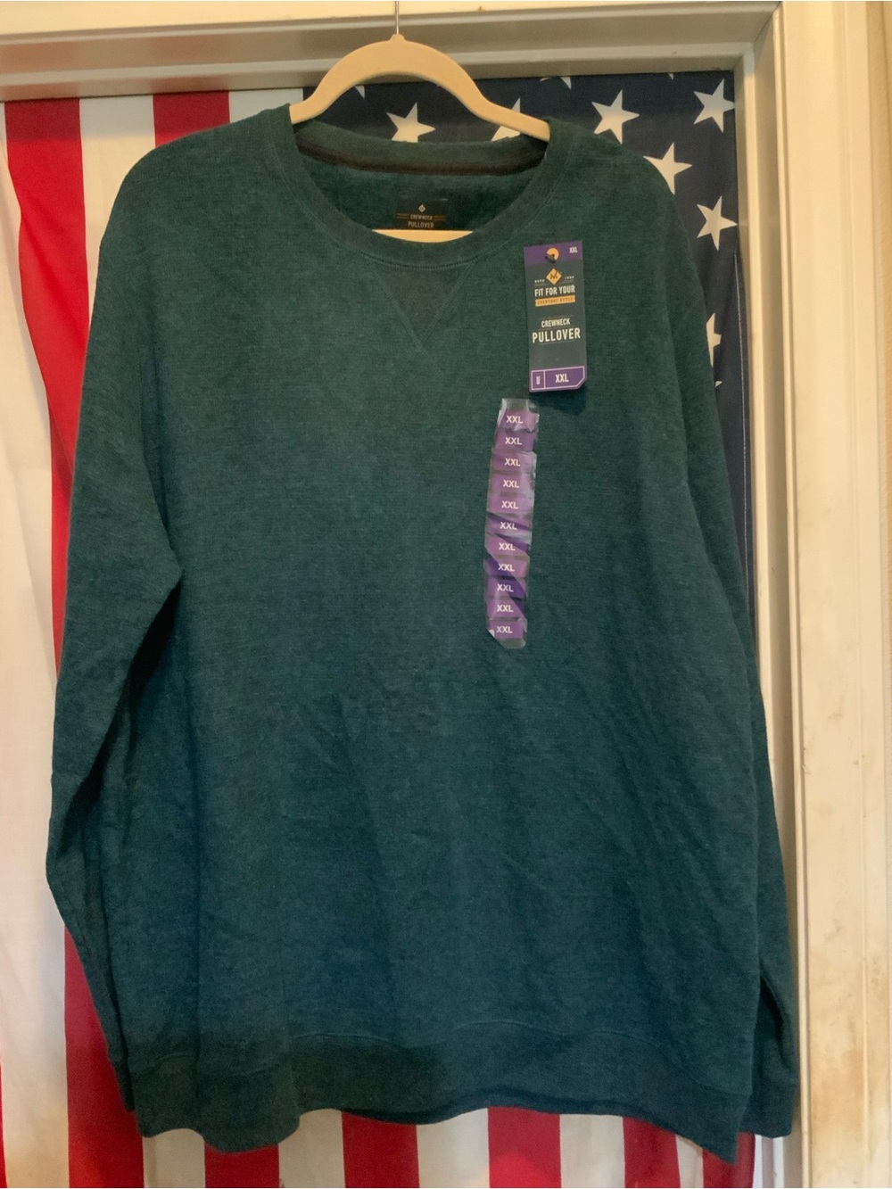 Pullover Long Sleeve Shirt - Teal Green